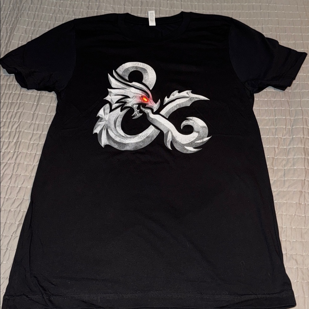 Dungeon Dragons Size Medium Unisex Black Graphic T-Shirt NWOT